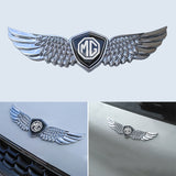 MG Metal Wings Car Front Sticker Emblem Badge Decal