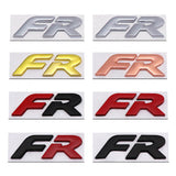 SEAT FR Logo Metal Car Front Hood Grille Emblem Bagde Rear Sticker Decal