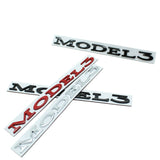 Tesla Model3 Letter Metal Car Rear Sticker Decal Emblem Badge
