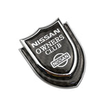 Nissan Shield Carbon Fiber Car Rear Sticker Window Emblem Badge Decal