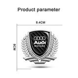 Audi Metal Diamond Car Rear Sticker Trunk Emblem Badge Decal