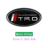 Toyota TRD Elliptical Metal Car Window Sticker Emblem Badge Decal