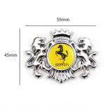 Ferrari Double Lion Metal Car Rear Sticker Auto Window Emblem Badge Decal