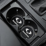 2PCS Ssang Yong Diamond Car Water Coaster Cup Mat