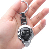 Ford Mustang Skull Metal Car Keychain Key Holder