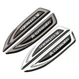 2pcs Citroen Metal Car Fender Side Stickers Badge Decals