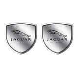 2pcs 39x39mm Jaguar Shield Metal Car Window Sticker Emblem Badge Decal