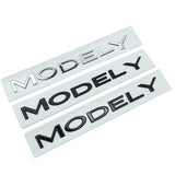 Tesla ModelY Letter ABS Car Rear Sticker Decal Emblem Badge