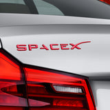 Tesla SpaceX Logo ABS Car Rear Sticker Emblem Badge Decal