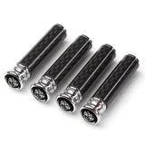 4pcs/set Jaguar Logo Carbon Fiber Car Door Bolt Lock Pins Gate Lock Screws