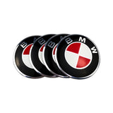 4pcs 56mm BMW M Power Alpina AC Hamann Hartge Car Wheel Center Hub Cap Sticker Decal