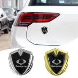 Ssang Yong Car Logo Shield Metal Auto Window Sticker Emblem Badge Decal