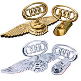 Audi Angle Wings Metal Car Front Hood Bonnet Sticker Emblem Badge