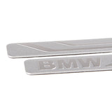 8.5x1.2cm 2PCS BMW Logo Aluminum Alloy Car Body Sticker Nameplate Rear Emblem Badge Decal
