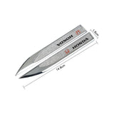 2pcs Honda Logo Metal Car Side Fender Sticker Emblem Badge