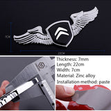 Citroen DS Metal Wings Car Front Hood Sticker Emblem Badge