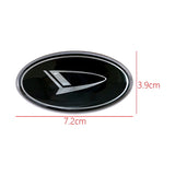 Daihatsu Elliptical Metal Car Window Sticker Emblem Badge Decal