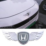Honda Logo Metal Wings Car Front Hood Bonnet Center Sticker Emblem