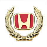 Honda Wheat Metal Car Window Sticker Emblem Badge Decal