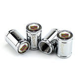 4pcs Cadillac Logo Car Tire Valve Caps