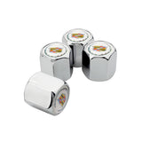 4pcs/set Cadillac Car Air Valve Stem Cap Auto Tyre Valve Covers