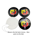 56mm Abarth Car Wheel Center Hub Sticker Decal
