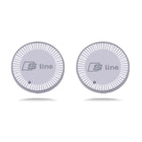 2pcs Audi Sline RS Quattro Logo Car Water Coasters 7-color LED Light Cup Mat Holder