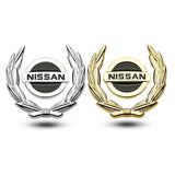 Nissan Wheat Metal Car Window Sticker Emblem Badge Decal