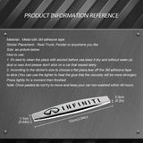 2pcs Infiniti Metal Car Fender Side Badge Decal Rear Emblem Sticker