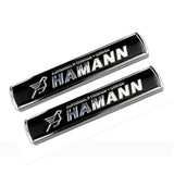 2pcs BMW M3 M5 M Performance Hamann Luxury Metal Car Sticker Emblem Badge Decal Decoration