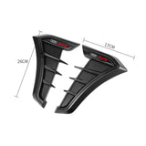 2PCS Audi Logo Shark Fin Car Side Fender Sticker Emblem
