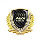 Audi Metal Diamond Car Rear Sticker Trunk Emblem Badge Decal