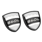 2pcs Volvo S40 S60 S80 S90 C30 V40 V60 V90 XC40 XC60 XC90 Metal Car Rear Sticker Decal Emblem Badge