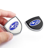 2pcs 39x39mm Subaru Shield Metal Car Window Sticker Emblem Badge Decal