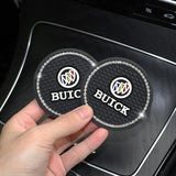 2PCS Buick Diamond Car Water Coaster Cup Mat