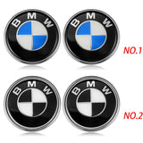 2PCS BMW Logo X1 X3 X5 X6 1 3 5 7 Series 82mm Car Front Hood Sticker 82mm Auto Trunk Emblem Rear Badge Decal