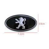 Peugeot Elliptical Metal Car Window Sticker Emblem Badge Decal