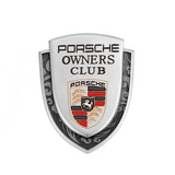 Porsche Metal Shield Car Rear Sticker Auto Window Emblem Badge Decal