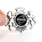 Nissan Double Lion Metal Car Rear Sticker Auto Window Emblem Badge Decal