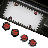 4pcs/set Suzuki Logo Stainless Steel Car License Plate Bolts
