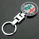 Alfa Romeo Metal Car Keychain Key Ring Holder