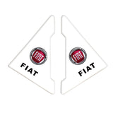 2PCS Fiat Car Door Corner Edge Cover Anti-Scratch Protective Sticker