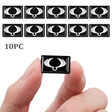 10pcs Ssang Yong Epoxy Car Armrest Button Sticker