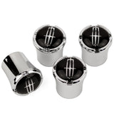 4pcs/set Lincoln Logo Car Air Valve Stem Caps Auto Tyre Valve Covers