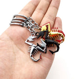 Abarth Scorpion Logo Metal Car Key Rings Keychain Pendant