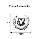 Dodge Wheat Metal Car Window Sticker Emblem Badge Decal