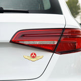 Mitsubishi Metal Wings Car Rear Sticker Auto Window Emblem Badge Decal