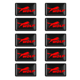 10pcs Ford ST Racing Wolf Epoxy Car Armrest Button Sticker