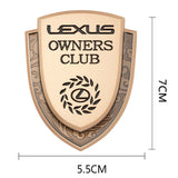 Lexus Metal Shield Car Rear Sticker Auto Window Emblem Badge Decal