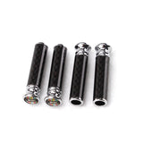 4pcs/set MINI Cooper Logo Carbon Fiber Car Door Bolt Lock Pins Gate Lock Screws